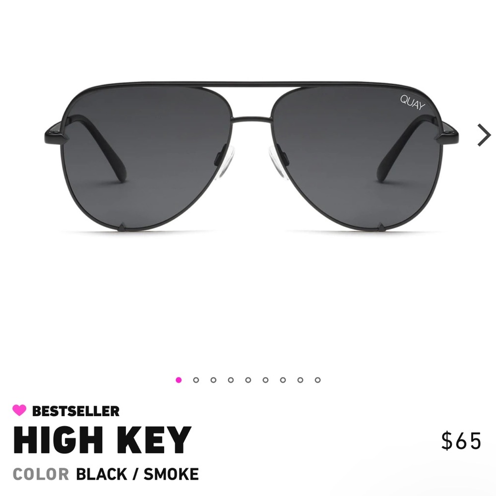 Quay High Key Aviator Sunglasses